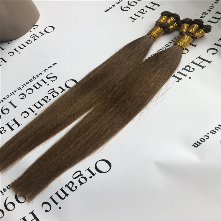 Balayage hand tied weft hair extensions #4/#6/#27 H37